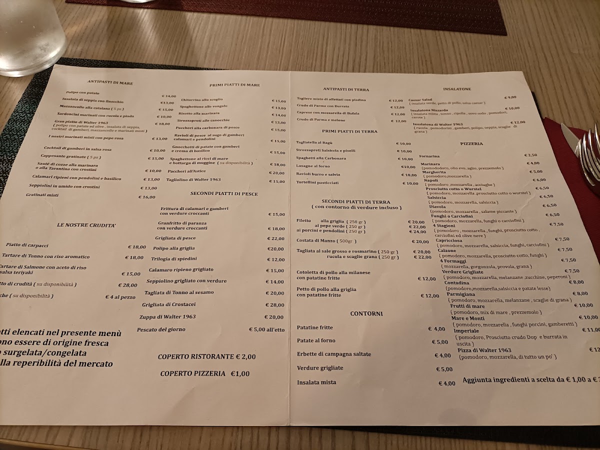 Menu Da Walter 1963 Restaurant-3