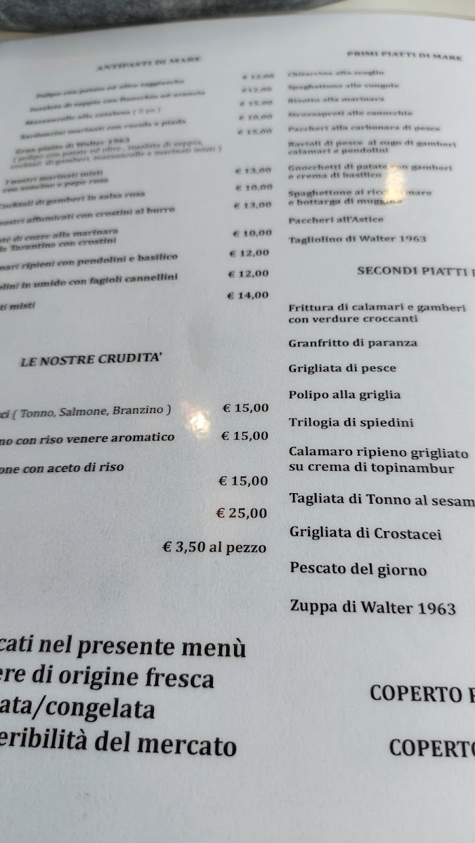 Menu Da Walter 1963 Restaurant-7
